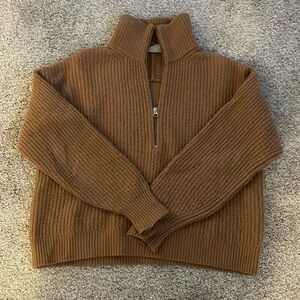 Everlane Merino Wool half zip sweater